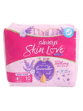 Always Maxi Thick Large Sanitary Pads with Lavender Oil - 10 Count