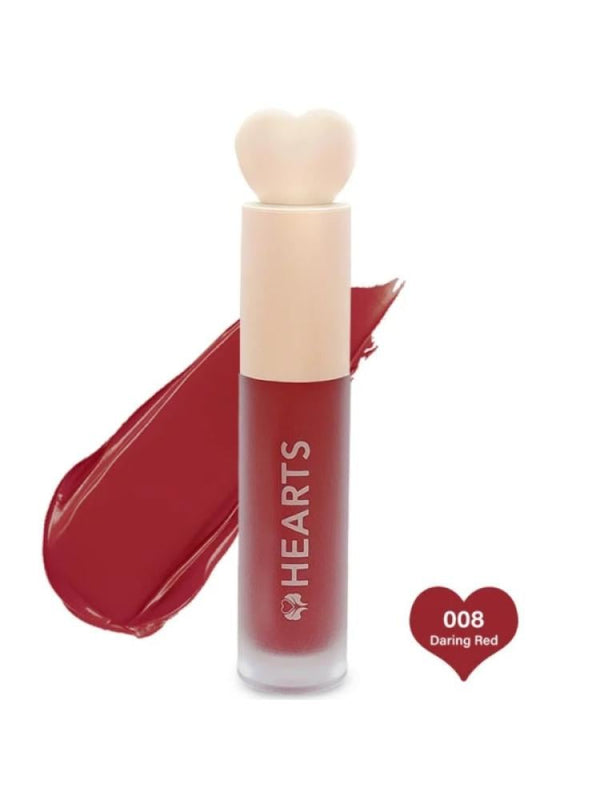 Hearts Ultra-Light Liquid Matte Lipstick Dark Red 008