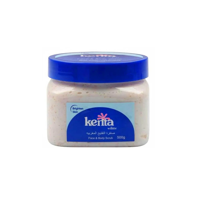 Kenta Moroccan Brightening Scrub, Face and Body Exfoliator, 500g