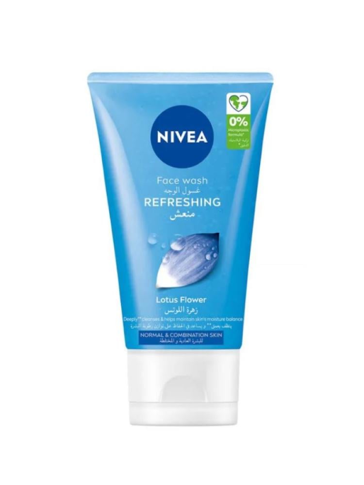 Face Wash for Normal Skin Refreshing Lotus Flower Extract Nivea 150ml