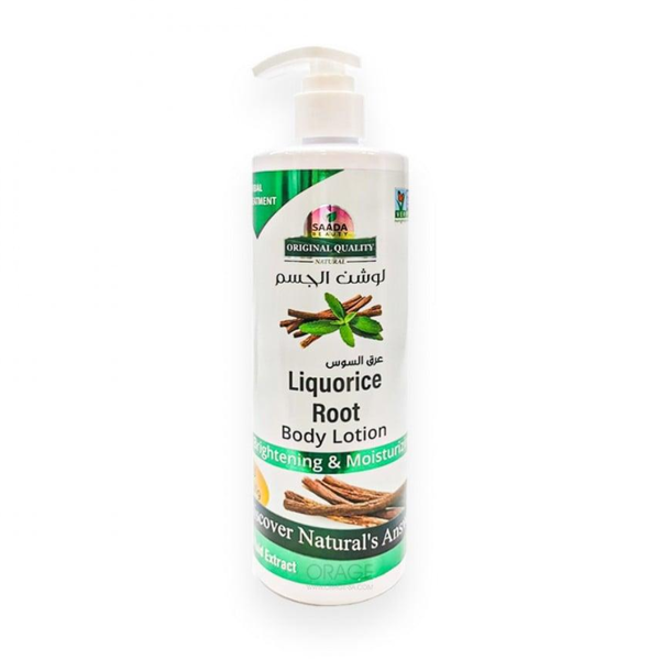 Saada Beauty Licorice Body Lotion for Brightening and Moisturizing, 500ml