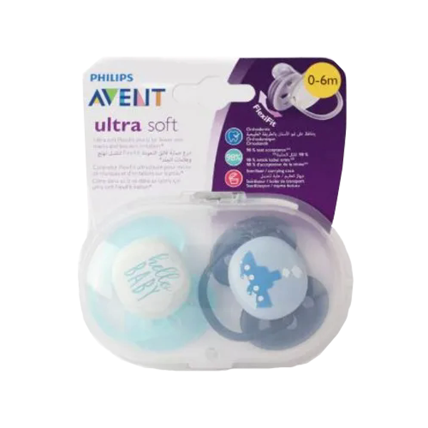 Philips Avent Ultra Soft Pacifier, 0-6 Months, 2-Pack