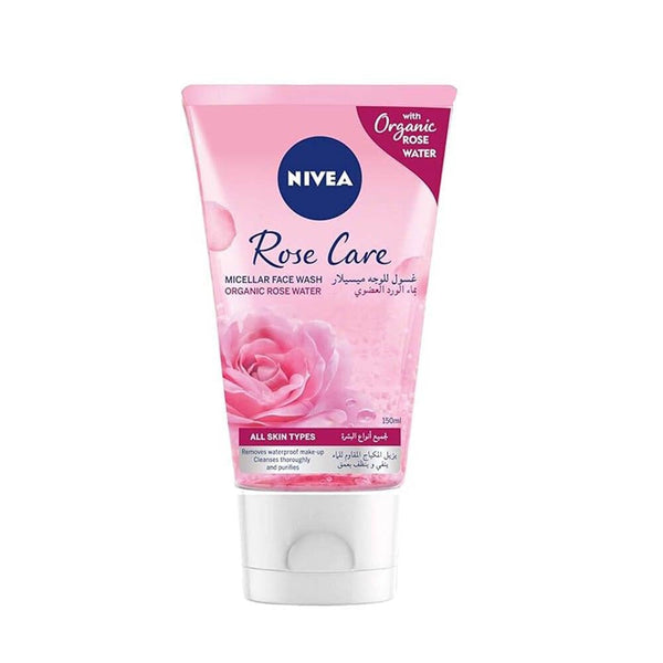 Face Wash for All Skin Types Micellar Rose Water Hydrating Nivea 150ml