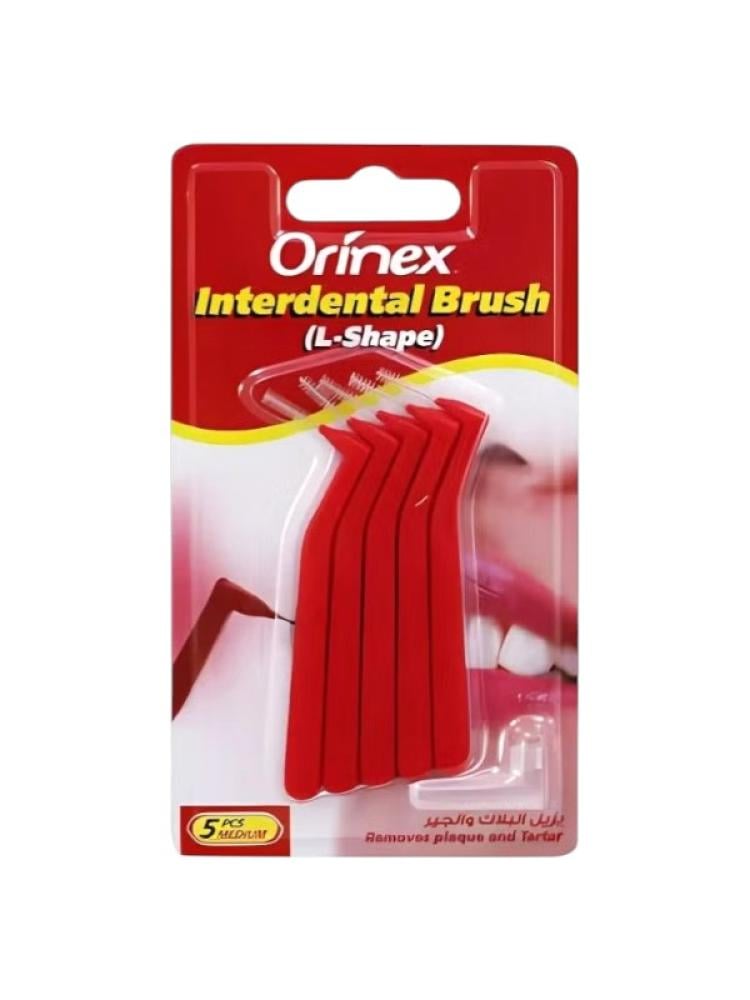 Orinex Interdental Brush L-Shape | 5 Pcs