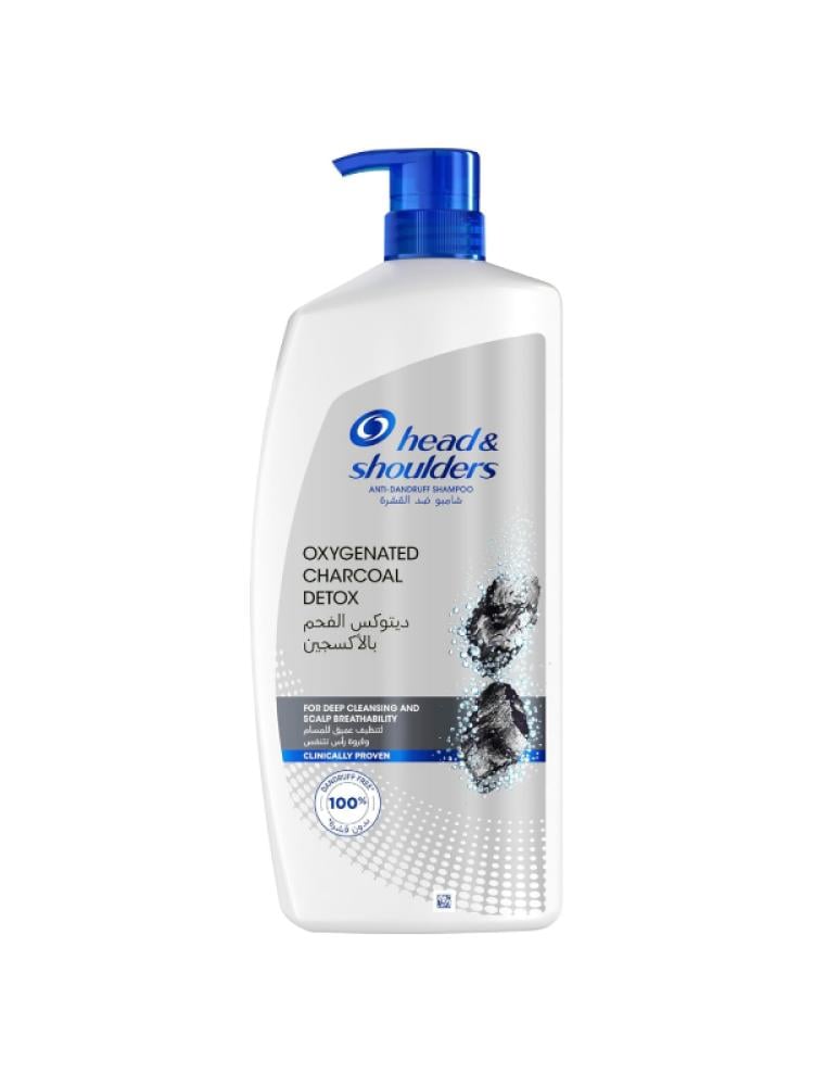 Head and Shoulders Charcoal Detox Anti-Dandruff Shampoo 1000 ml Deep Scalp Cleansing