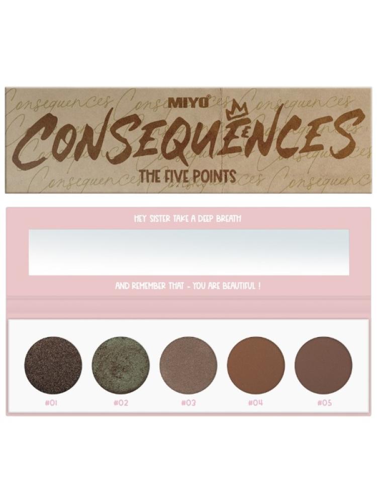 Miyo Five Points Eyeshadow Palette - Consequences | 15