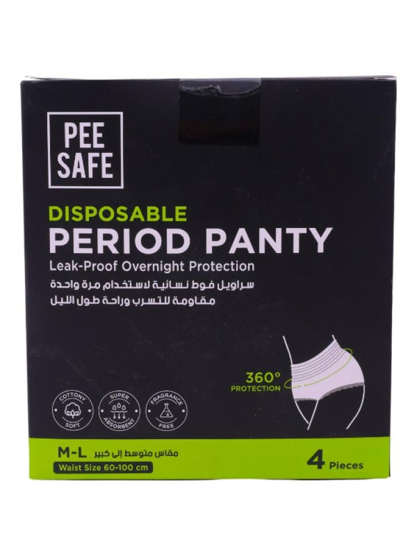 Pee Safe Disposable Panty Liners Medium/Large 4-Pack