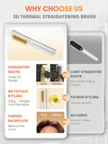 Best Thermal Straightening Brush 4-in-1 Anti-Frizz SHEGLAM Sleek Chic