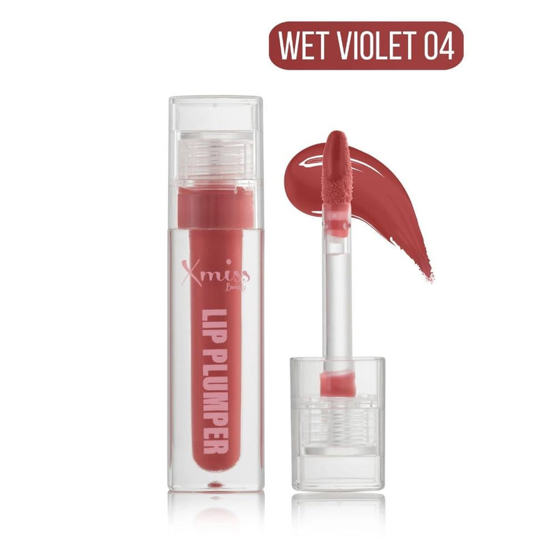 Xmiss Beauty Lip Plumper Gloss Wet Violet High Shine Moisturizing