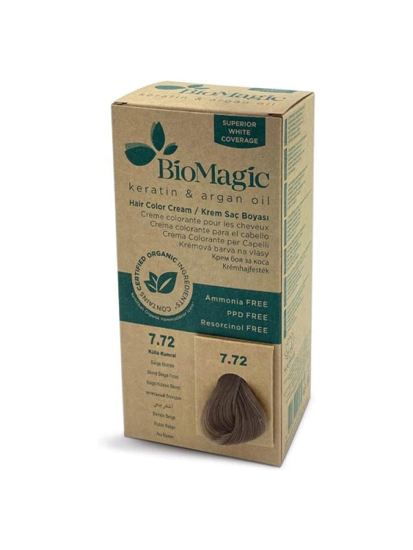 BioMagic Hair Color Cream Chocolate Brown 66.07 - Keratin & Argan Oil