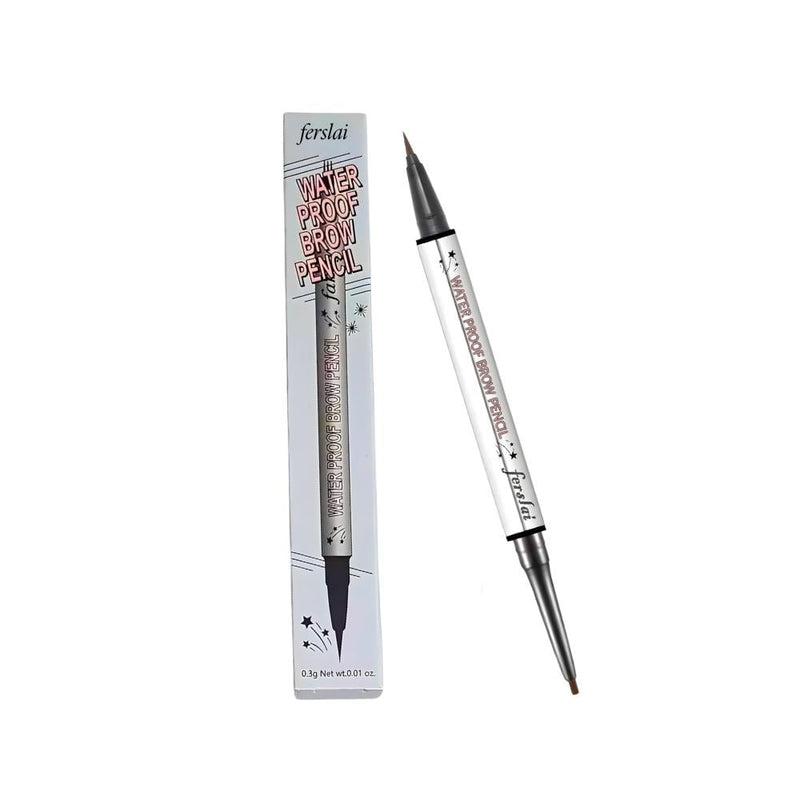 Love Me Beauty Farslay Dual-Ended Eyebrow Pencil, Dark Brown, Waterproof