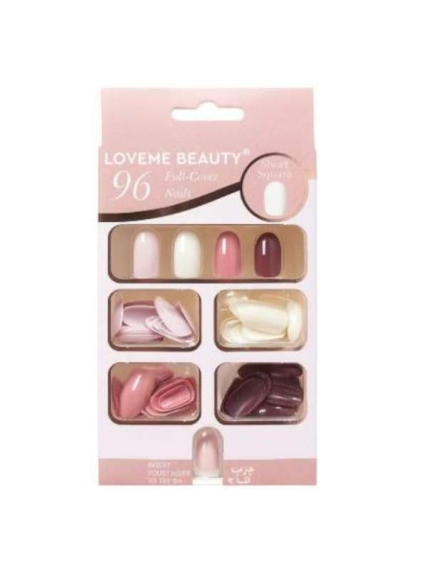 Loveme Beauty A103 Decorative Nail Art Set - 96 Pieces | Assorted Colors