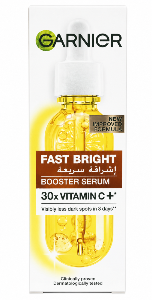 Vitamin C Serum For Face Dark Spot Reduction Fast Bright Garnier 30ml