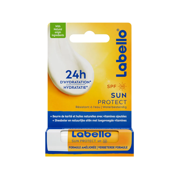 Labello Sun Protect Lip Balm SPF 30, UVA/UVB Protection, 4.8g