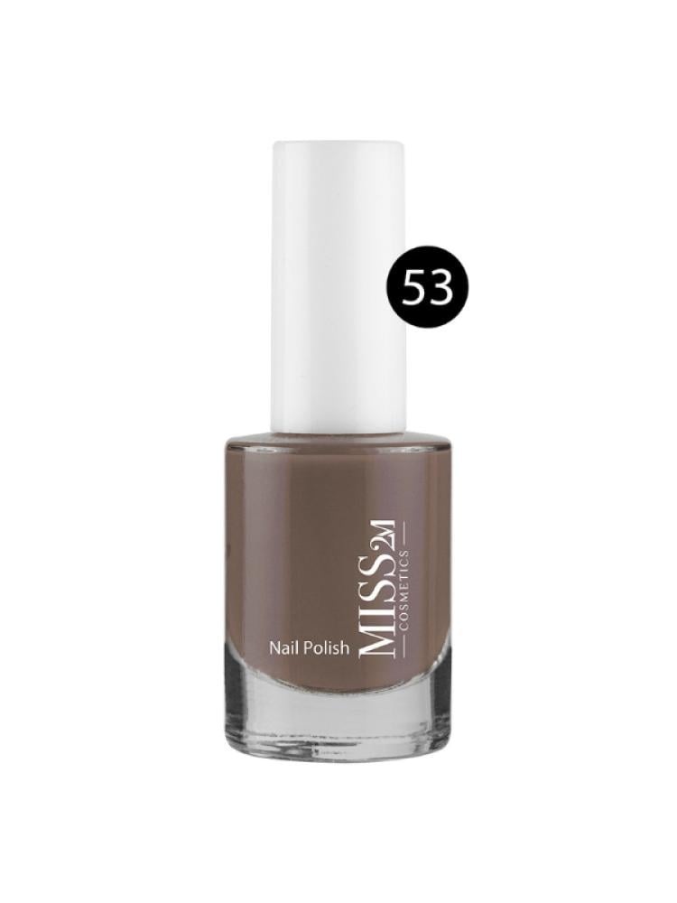 Miss 2M Nail Polish Shade 53 - Rich Color, High Gloss Finish, 12ml