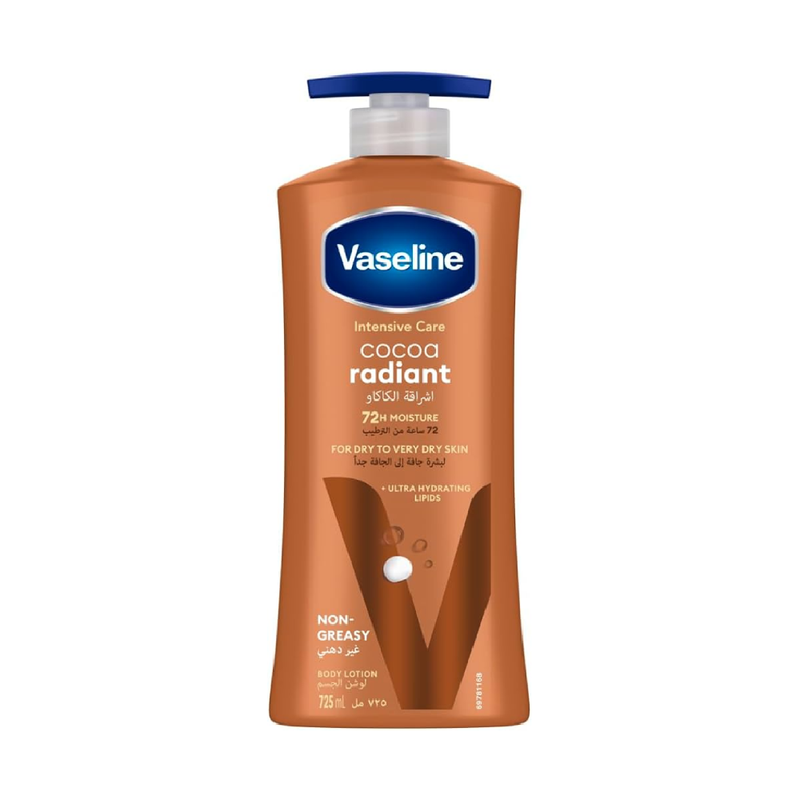 Vaseline Cocoa Radiance Body Lotion, Pure Cocoa Butter, 725ml