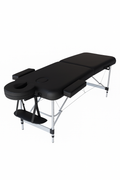 Salon System Portable Massage Bed - Black - Aluminum Frame