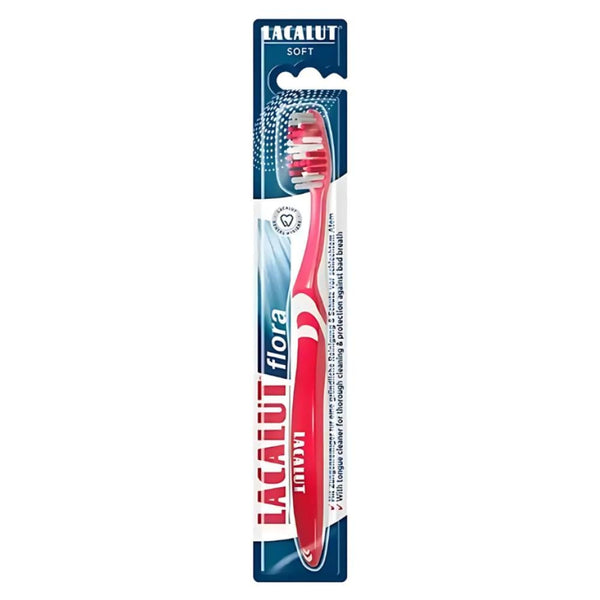 Lacalut Flora Soft Toothbrush, Plaque Removal, Sensitive Gums, 1 Count