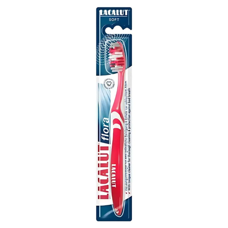Lacalut Flora Soft Toothbrush, Plaque Removal, Sensitive Gums, 1 Count
