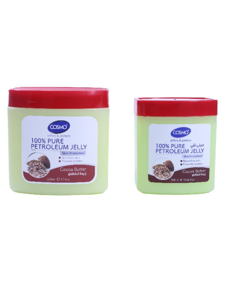 Cosmo Petroleum Jelly with Cocoa Butter - Luxurious Hydration - 500ml + 300ml