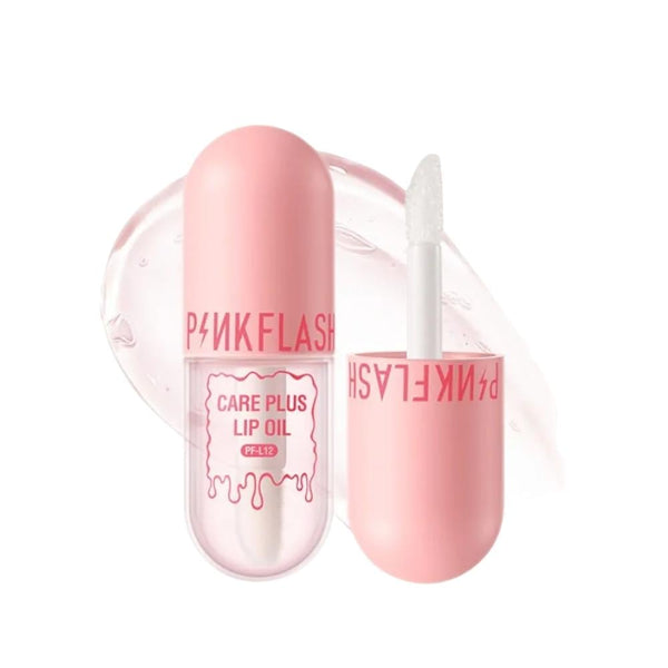 Pink Flash Care Plus Moisturizing Lip Oil, 4ml, Hydrating Lip Gloss