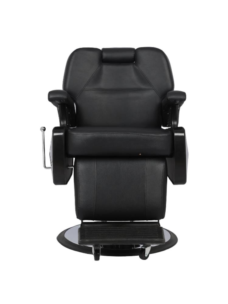 Salon System Audi Super Special Black Men's Barber Chair Leather Handle