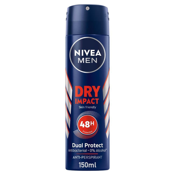 Best Spray Deodorant For Men Dry Impact 48h Protection Nivea 150ml