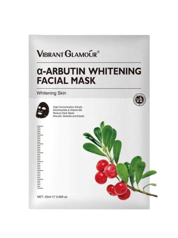 Vitamin C Sheet Mask Brightening Alpha Arbutin Niacinamide Vibrant Glamour 25ml