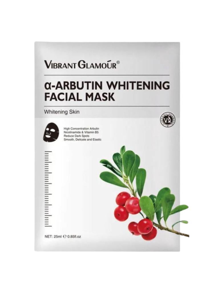 Vitamin C Sheet Mask Brightening Alpha Arbutin Niacinamide Vibrant Glamour 25ml