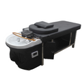 Salon System C237 Massage Bed with Integrated Shampoo Basin - Black