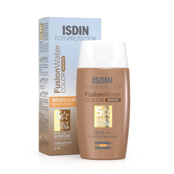 Best Tinted Water Based Sunscreen Fusion Water Color Bronze ISDIN 50ml