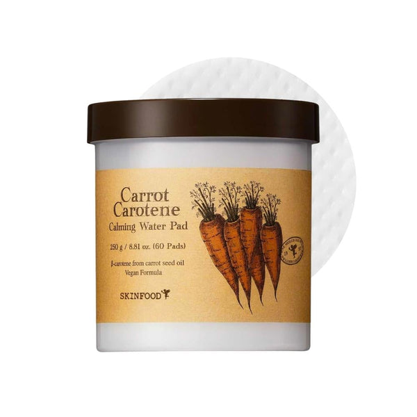 Skin Food Carrot & Carotene Soothing Toner Pads, Beta-Carotene, 60 Pads