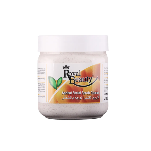 Royal Beauty Apricot Facial Scrub for Exfoliation and Radiance, 500ml