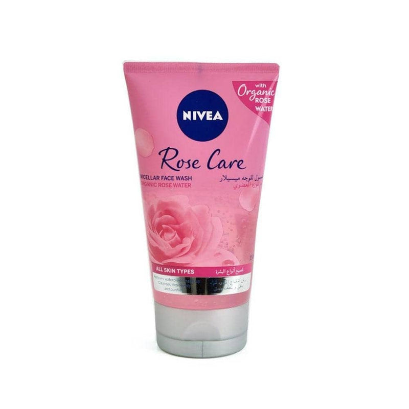 Nivea Micellar Face Wash with Rose Water for Dry and Sensitive Skin, 150ml