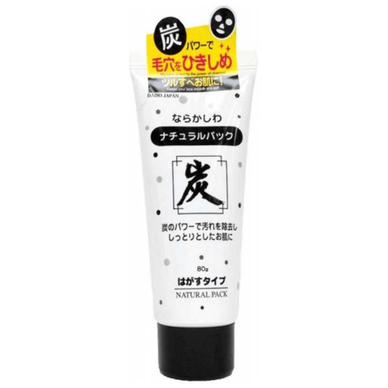 Daiso Charcoal Peel-Off Mask for Deep Pore Cleansing and Oil Control, 80g