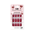MD Artificial Nails Deep Dairy Red NG-08 Self-Adhesive Glossy