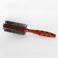 Shams Round Wooden Hairbrush 2577C for Heat Diffusion and Styling