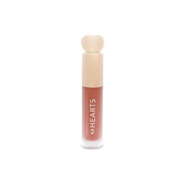 Matte Liquid Lipstick Natural Nude Long-Lasting HEARTS 002 4ml