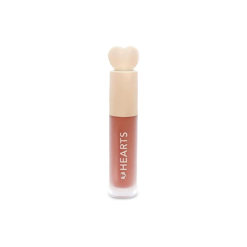 Matte Liquid Lipstick Natural Nude Long-Lasting HEARTS 002 4ml