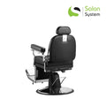 Salon System Men's Barber Chair - Faux Leather, Hydraulic Lift