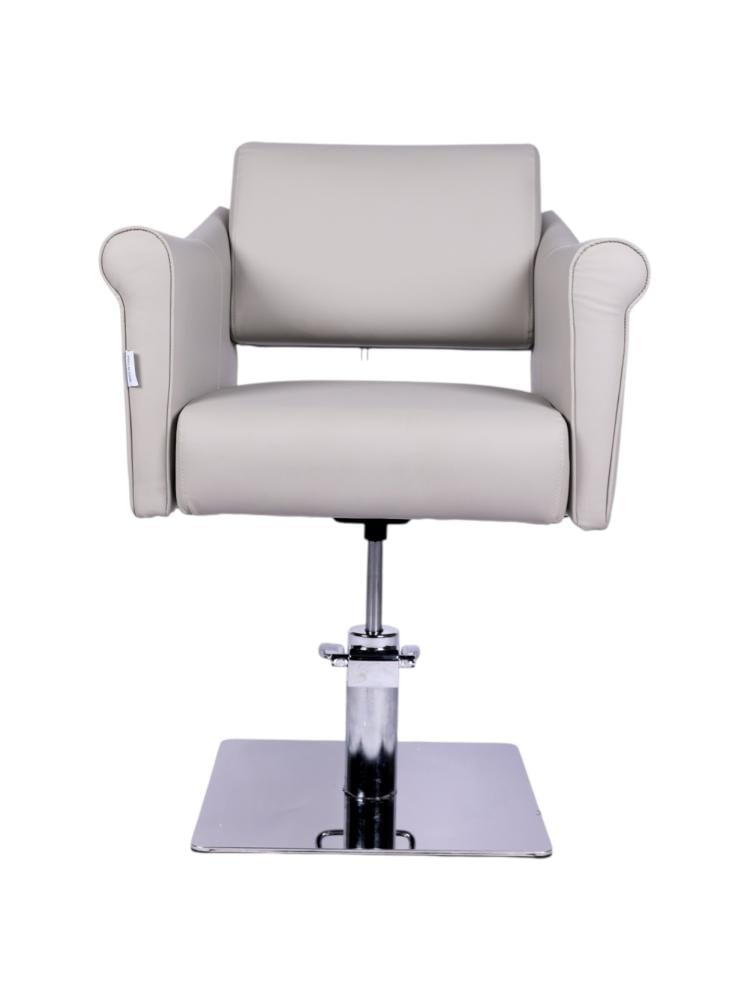 Salon System Women's Cutting Chair AS-1151C Grey Synthetic Leather Silver Base