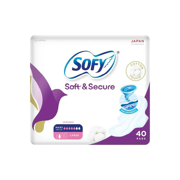 Best Sanitary Pads for 10 Year Olds Maxi Large Wings Sofy 40 Pads