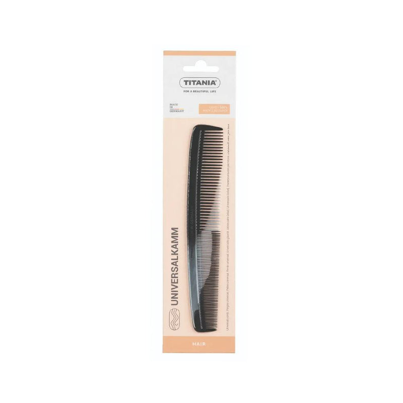 Small Black Comb Compact Travel Hair Comb Titania 1801/4