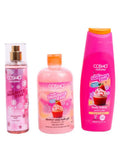 Cosmo Sweet SnowBerry Body Care Set - Fragrance Mist, Body Lotion, Shower Gel