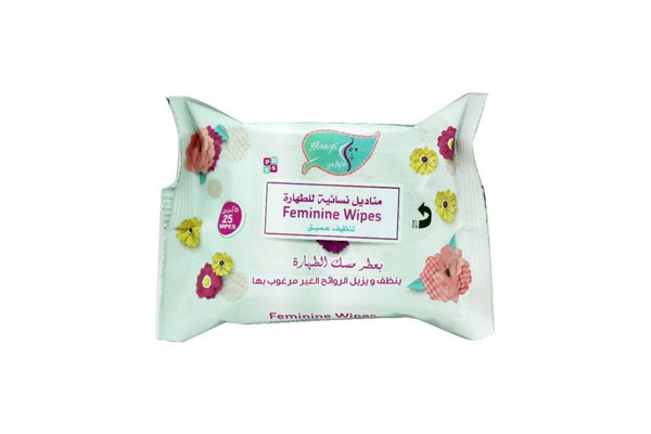 Feminine Hygiene Wipes with Musk Fragrance, 25 Count, Sensitive Skin
