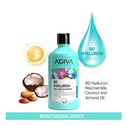Agiva Pro Care 8D Hyaluron Niacinamide Shampoo Dry Scalp 500ml