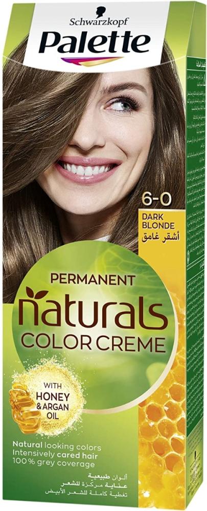 Blonde Hair Dye Palette 6-0 Dark Blonde Long-Lasting Cream 1 Piece