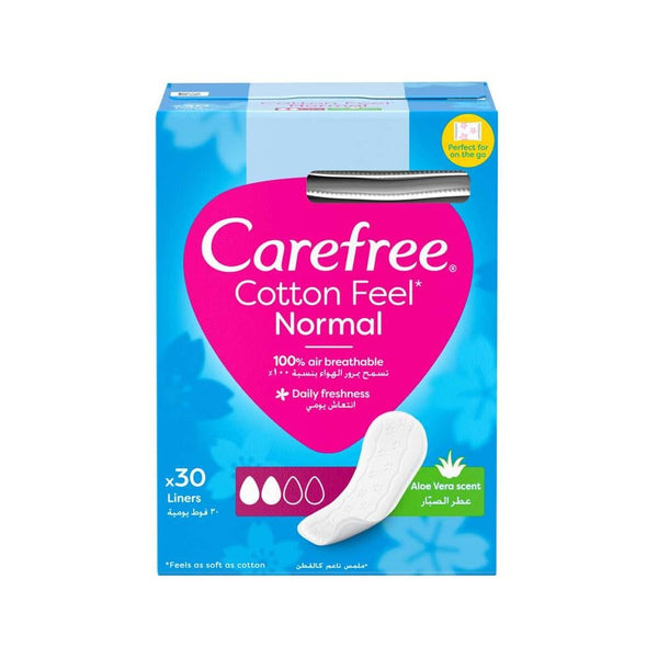 Best Pantyliners Cotton Feel Aloe Vera Carefree 30 Count
