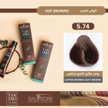 Light Brown Hair Dye Copper 5.74 Permanent Gray Coverage Salvatore 60g