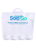 Empty Travel Bottles 4-Pack Leak-Proof Travel Size Toiletries Solo Go